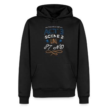 book dragon i love books book quotes - Männer Premium Bio Hoodie - Schwarz - Vorne - Nico (187cm)