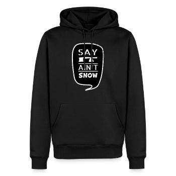 cadeau d’anniversaire cadeau drôle citation anniversaire plaisir - Sweat à capuche Premium bio Homme - noir - Devant - Nico (187cm)