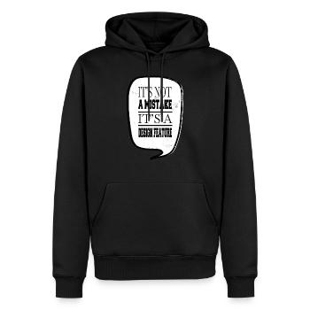 woodcutter john carpenter tools forest work happy - Männer Premium Bio Hoodie - Schwarz - Vorne - Nico (187cm)