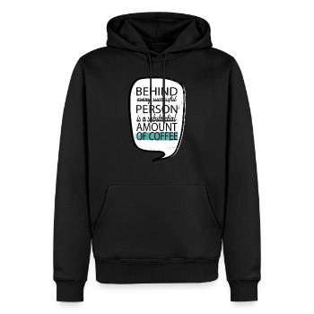 60s gift idea bday hippy funky bird hippie humor - Männer Premium Bio Hoodie - Schwarz - Vorne - Nico (187cm)