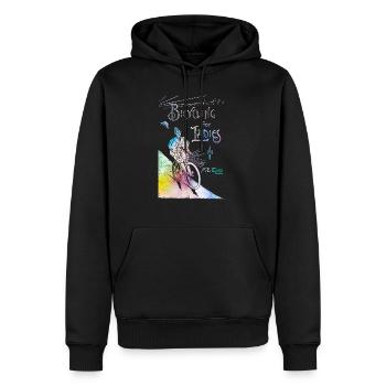 Vélo pour dames - Sweat à capuche Premium bio Homme - noir - Devant - Nico (187cm)