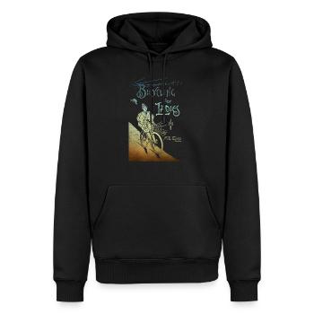 Vélo pour dames - Sweat à capuche Premium bio Homme - noir - Devant - Nico (187cm)