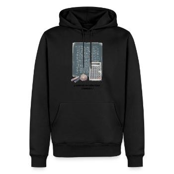 The mathematical adventure - Men’s Premium Organic Hoodie - black - Front - Nico (187cm)