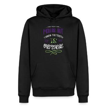 birthday present idea alien ufo alien lovers - Männer Premium Bio Hoodie - Schwarz - Vorne - Nico (187cm)