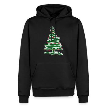 Weihnachtsbaum -g1 - Männer Premium Bio Hoodie - Schwarz - Vorne - Nico (187cm)