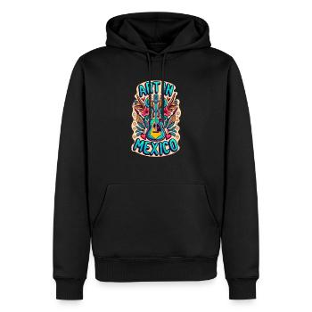 Kunst in Mexiko - Männer Premium Bio Hoodie - Schwarz - Vorne - Nico (187cm)