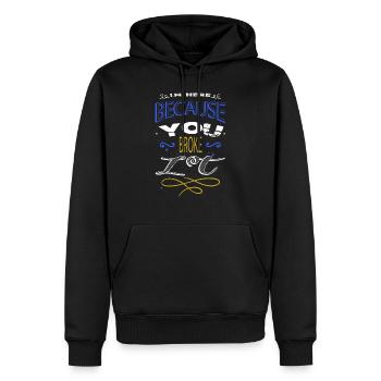 gift idea sayings cool geek funny mechanic - Männer Premium Bio Hoodie - Schwarz - Vorne - Nico (187cm)