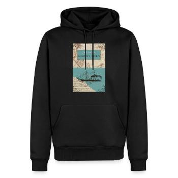 Martin Eden - Jack Lonndon - Männer Premium Bio Hoodie - Schwarz - Vorne - Nico (187cm)