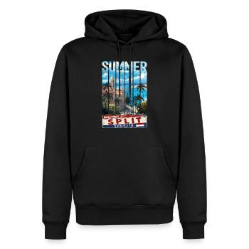 Croatie Croatie Hrvatska Ultra été Split musique - Sweat à capuche Premium bio Homme - noir - Devant - Nico (187cm)