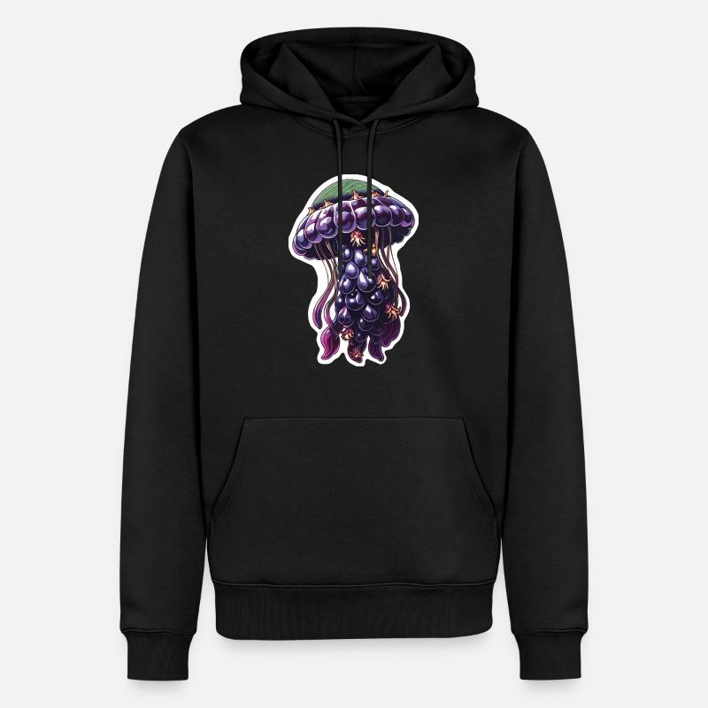 Méduse mûre - Sweat à capuche Premium bio Homme - noir