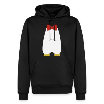 Halloween Kostüm Pinguin Tuxedo Geschenk JGA frack - Männer Premium Bio Hoodie - Schwarz - Vorne - Nico (187cm)