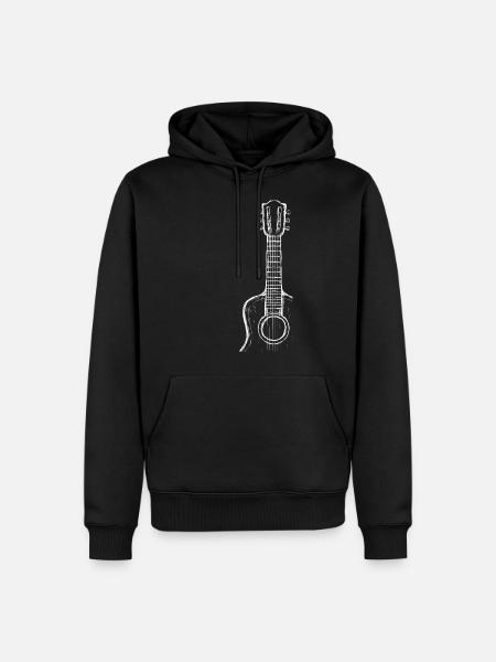 guitar - Men’s Premium Organic Hoodie - black
