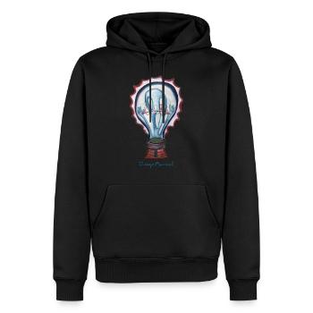 graffiti 11 - Men’s Premium Organic Hoodie - black - Front - Nico (187cm)