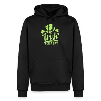 Irland Design Irish for a day lustiger Spruch - Männer Premium Bio Hoodie - Schwarz - Vorne - Nico (187cm)