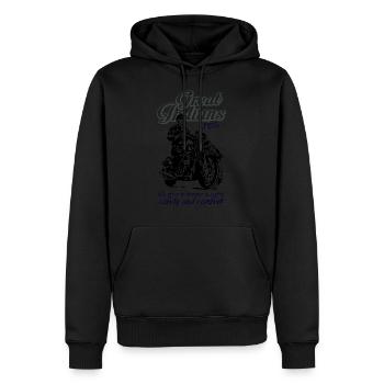 Great Indians First Motocycles - Sweat à capuche Premium bio Homme - noir - Devant - Nico (187cm)