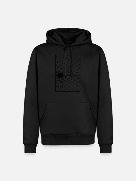 sun black - Men’s Premium Organic Hoodie - black