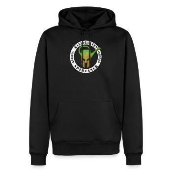 kleingarten Spartaner - Männer Premium Bio Hoodie - Schwarz - Vorne - Nico (187cm)