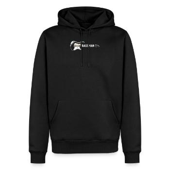 I Am A Bassist Bassman Motif for a Bass player - Men’s Premium Organic Hoodie - black - Front - Nico (187cm)