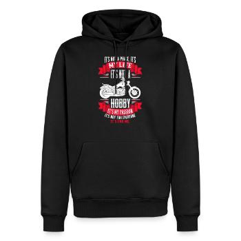 It's Not A Phase Motorcycle Motorcycle Saying Bike Moto - Men’s Premium Organic Hoodie - black - Front - Nico (187cm)