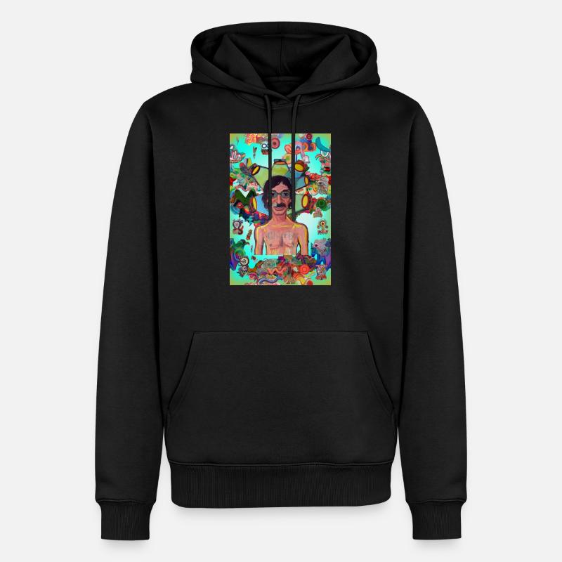 charly et graffitis - Sweat à capuche Premium bio Homme - noir