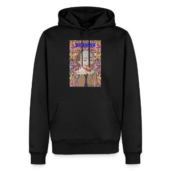 rubens 2 - Männer Premium Bio Hoodie - Schwarz - Vorne - Nico (187cm)