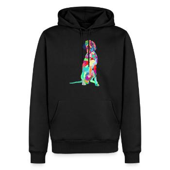 German Shorthair Pointer Funny | Gift GSP DAD - Men’s Premium Organic Hoodie - black - Front - Nico (187cm)
