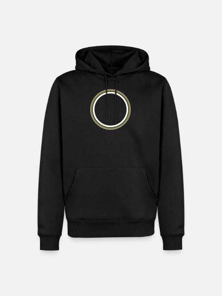 Circle symbol - Men’s Premium Organic Hoodie - black