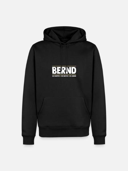 Bernd - Men’s Premium Organic Hoodie - black