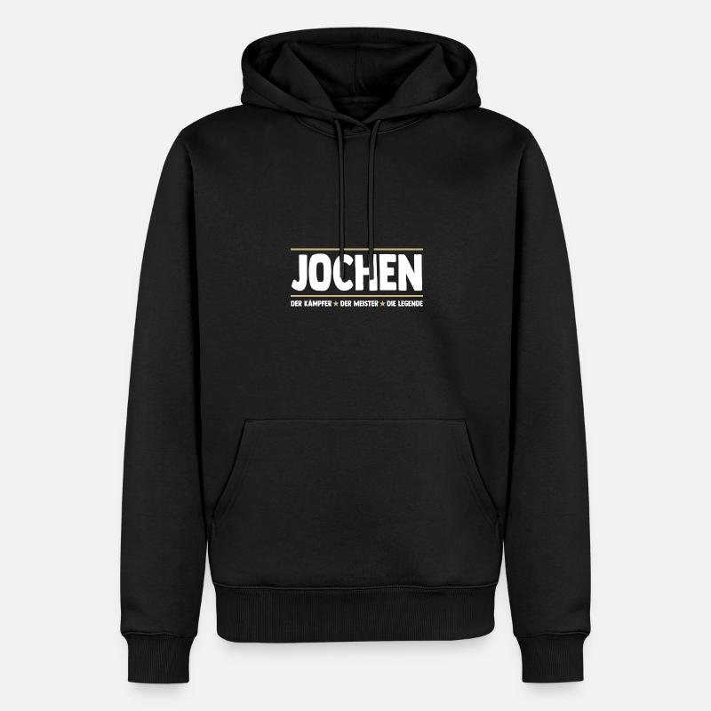 Jochen - Männer Premium Bio Hoodie - Schwarz