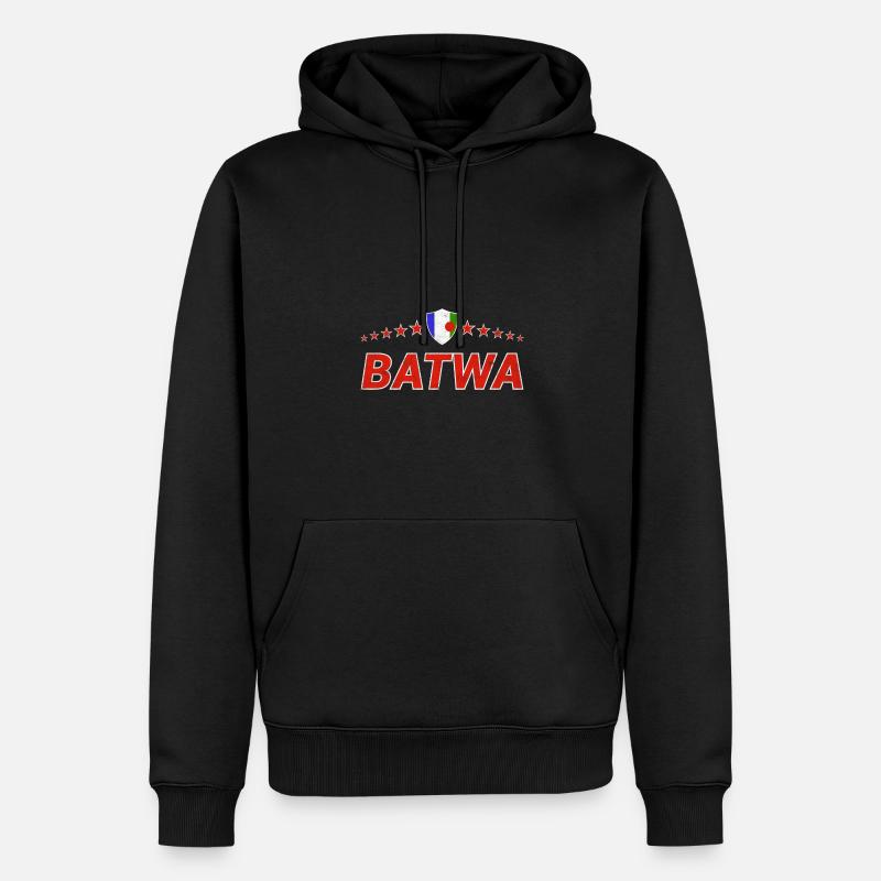 Batwa - Sweat à capuche Premium bio Homme - noir