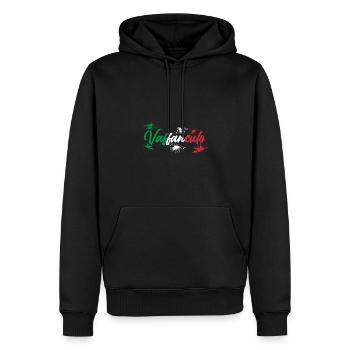 Italy Italian Vaffanculo - Men’s Premium Organic Hoodie - black - Front - Nico (187cm)