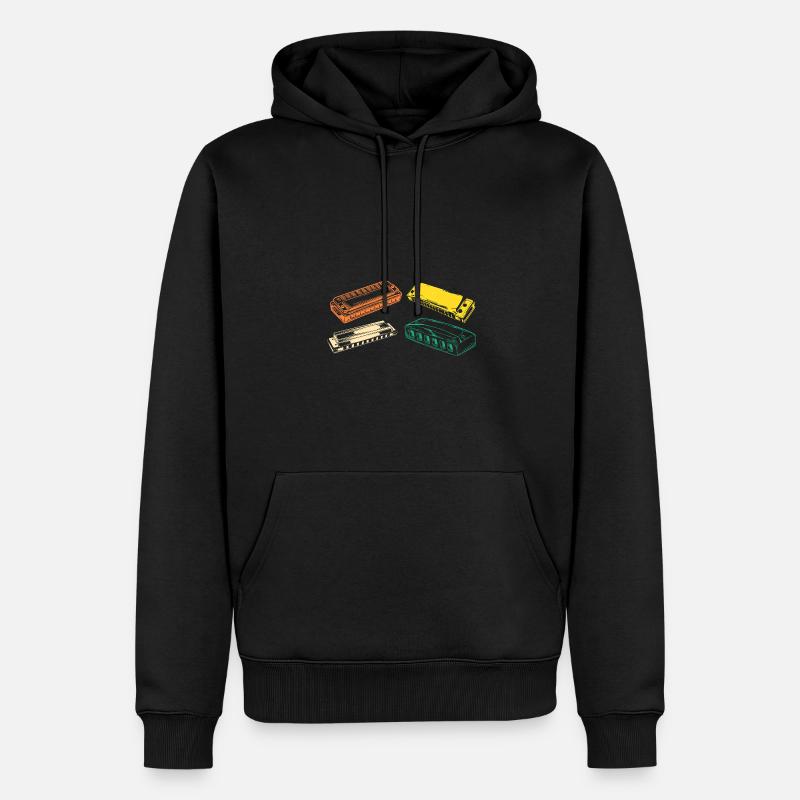 Harmonica Evolution Harmonica - Sweat à capuche Premium bio Homme - noir