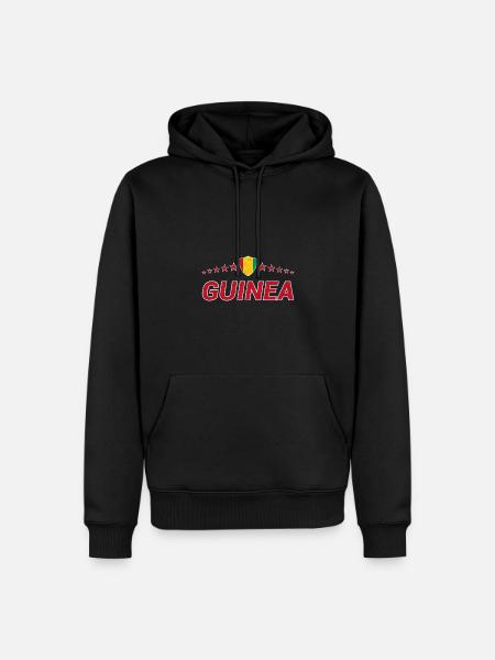 Guinée - Sweat à capuche Premium bio Homme - noir