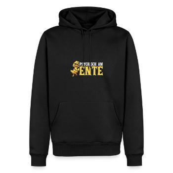 Psychically on the duck - Men’s Premium Organic Hoodie - black - Front - Nico (187cm)