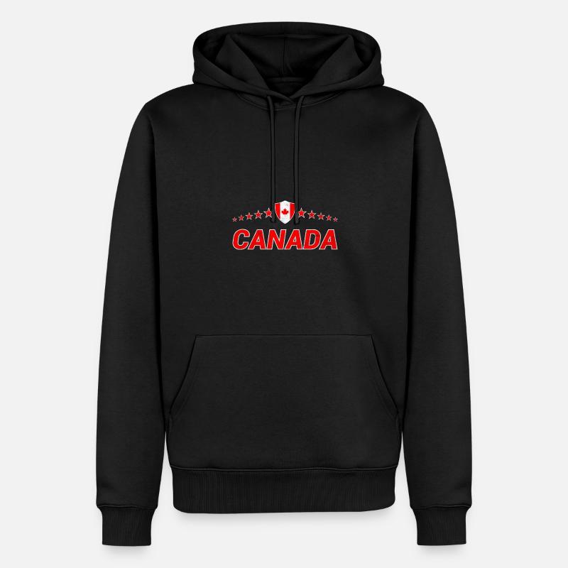 Canada - Sweat à capuche Premium bio Homme - noir