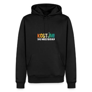 Jecken Fasching Karneval - Männer Premium Bio Hoodie - Schwarz - Vorne - Nico (187cm)