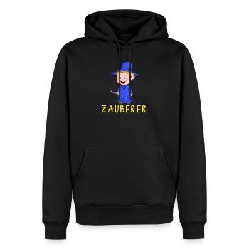Magier - Zauberer - Männer Premium Bio Hoodie - Schwarz - Vorne - Nico (187cm)
