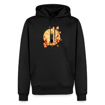 Anisoscelis alipes Blattfußwanze und Magnolie - Männer Premium Bio Hoodie - Schwarz - Vorne - Nico (187cm)