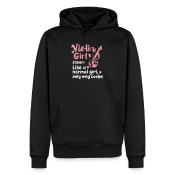 Violine Geigerin Geigenspielerin - Männer Premium Bio Hoodie - Schwarz - Vorne - Nico (187cm)