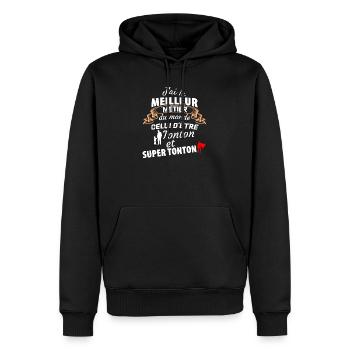 Humorvolles Zitat für Profis - Männer Premium Bio Hoodie - Schwarz - Vorne - Nico (187cm)