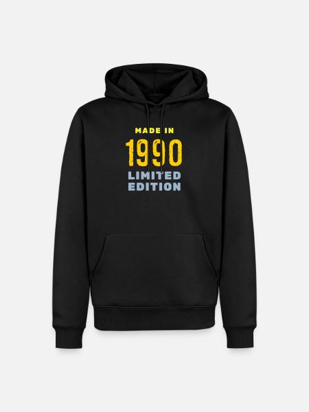 1990 - Men’s Premium Organic Hoodie - black