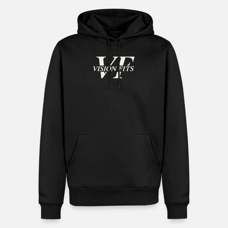 VISON PASST - Männer Premium Bio Hoodie - Schwarz