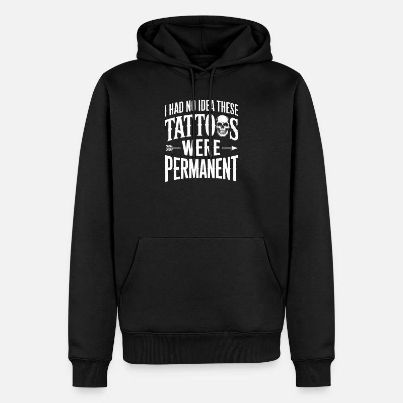 Tattoo-Witz: Diese waren dauerhaft - Männer Premium Bio Hoodie - Schwarz