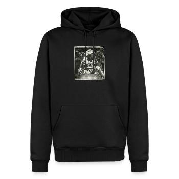 Milchkuh Geblitzt Auto Fahren - Männer Premium Bio Hoodie - Schwarz - Vorne - Nico (187cm)