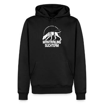 Équipe de recherche de Vissla Mantrailing Chien Wilsigns - Sweat à capuche Premium bio Homme - noir - Devant - Nico (187cm)