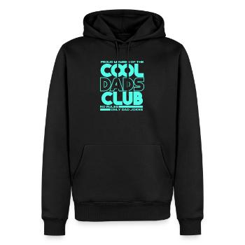 Cool Dads Club - Papa Vatertag Geschenk - Männer Premium Bio Hoodie - Schwarz - Vorne - Nico (187cm)