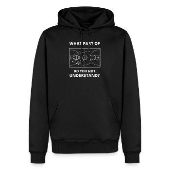 Lustiges Basketballtrainer-Geschenk für Lehrer - Männer Premium Bio Hoodie - Schwarz - Vorne - Nico (187cm)