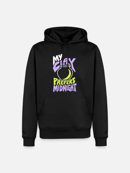 Töpfern – My Clay Prefers Midnight - Männer Premium Bio Hoodie - Schwarz