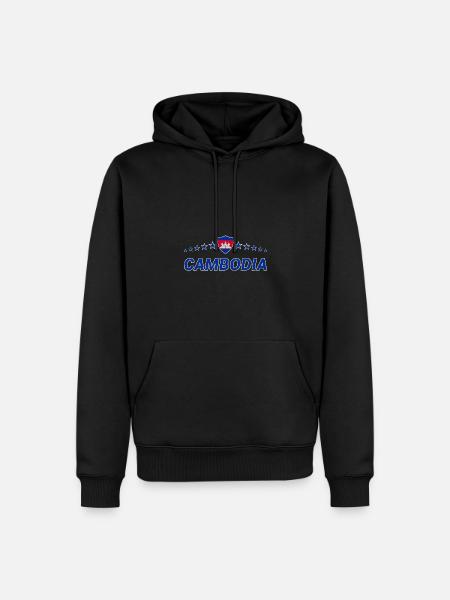 Cambodia - Men’s Premium Organic Hoodie - black
