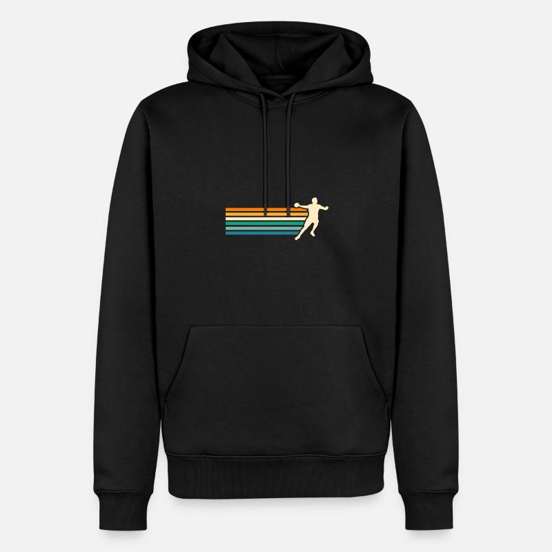 Joueurs de handball Handball - Sweat à capuche Premium bio Homme - noir